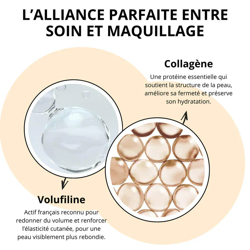 Fond de teint 2-en-1 avec pinceau intégré