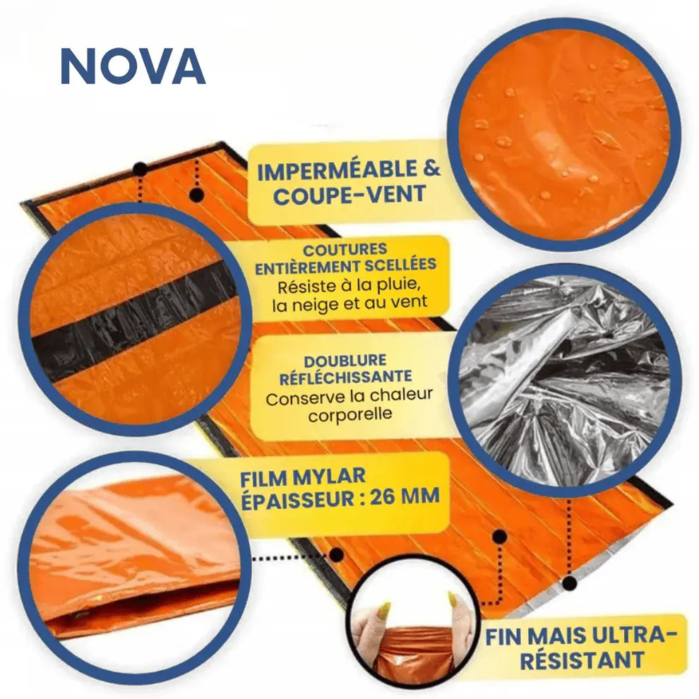 Sacco Nova - Il sacco a pelo di emergenza compatto
