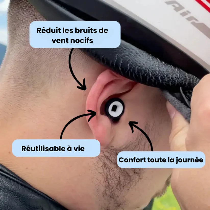 Bouchons d’Oreilles Moto – 27 dB