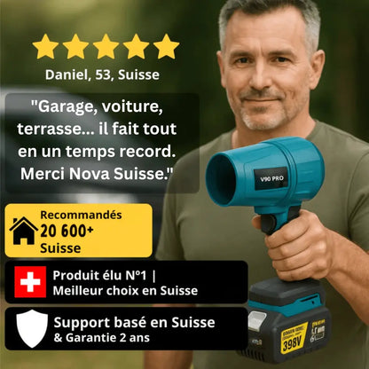 Potente soffiatore senza fili: compatto, leggero e ultra performante