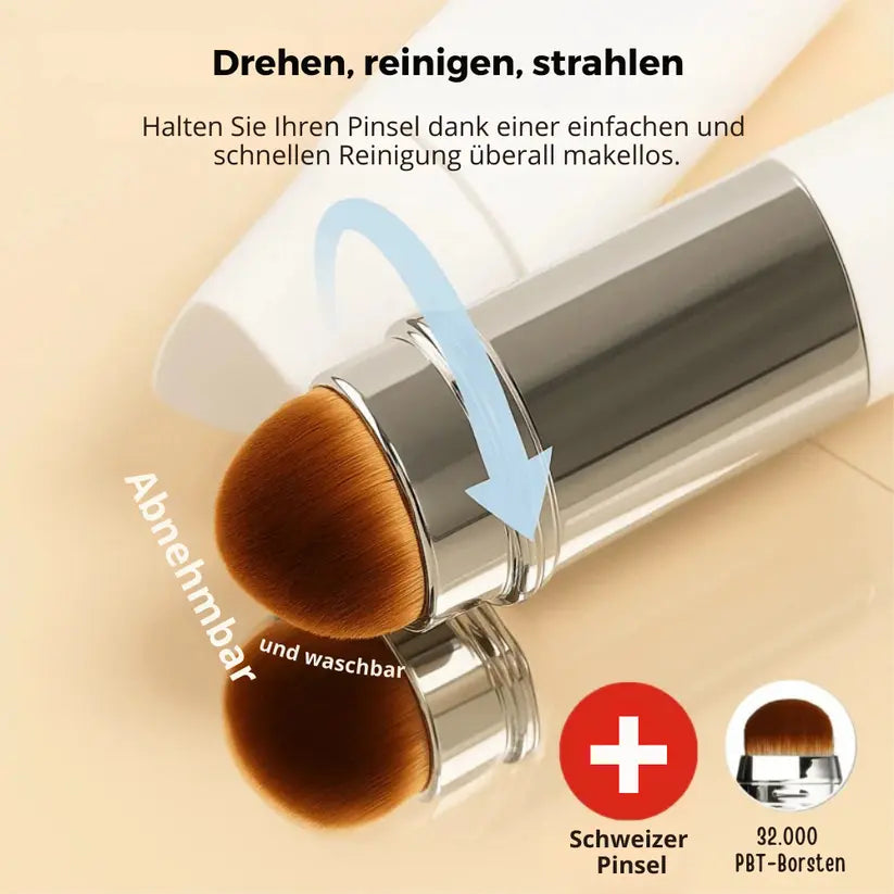 2-in-1 Foundation mit integriertem Pinsel