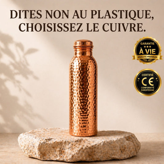 Gourde en Cuivre – Nova | L’Eau Purifiée Naturellement, Sans Plastique