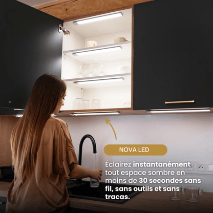 Réglette LED sans fil à détecteur de mouvements