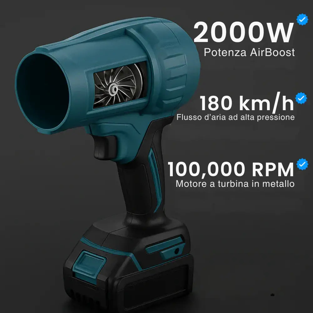Potente soffiatore senza fili – Compatto, leggero e ultra performante