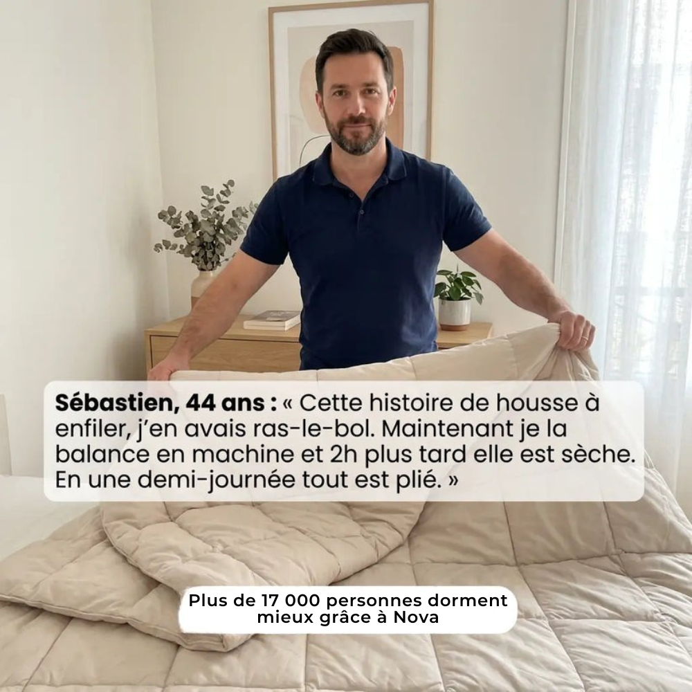 Nova - La couette 2-en-1 sans housse à séchage rapide