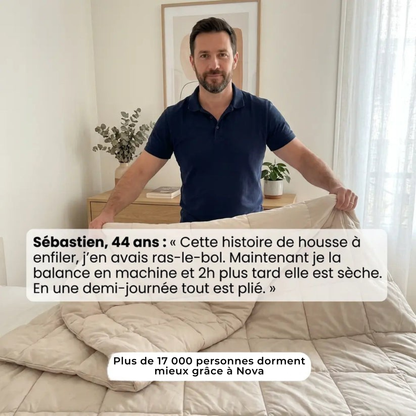 Nova - La couette 2-en-1 sans housse à séchage rapide