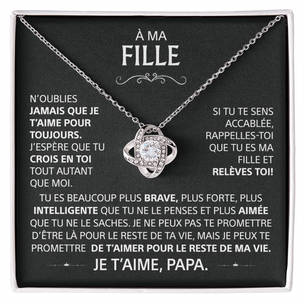 À MA FILLE - Collier & Message