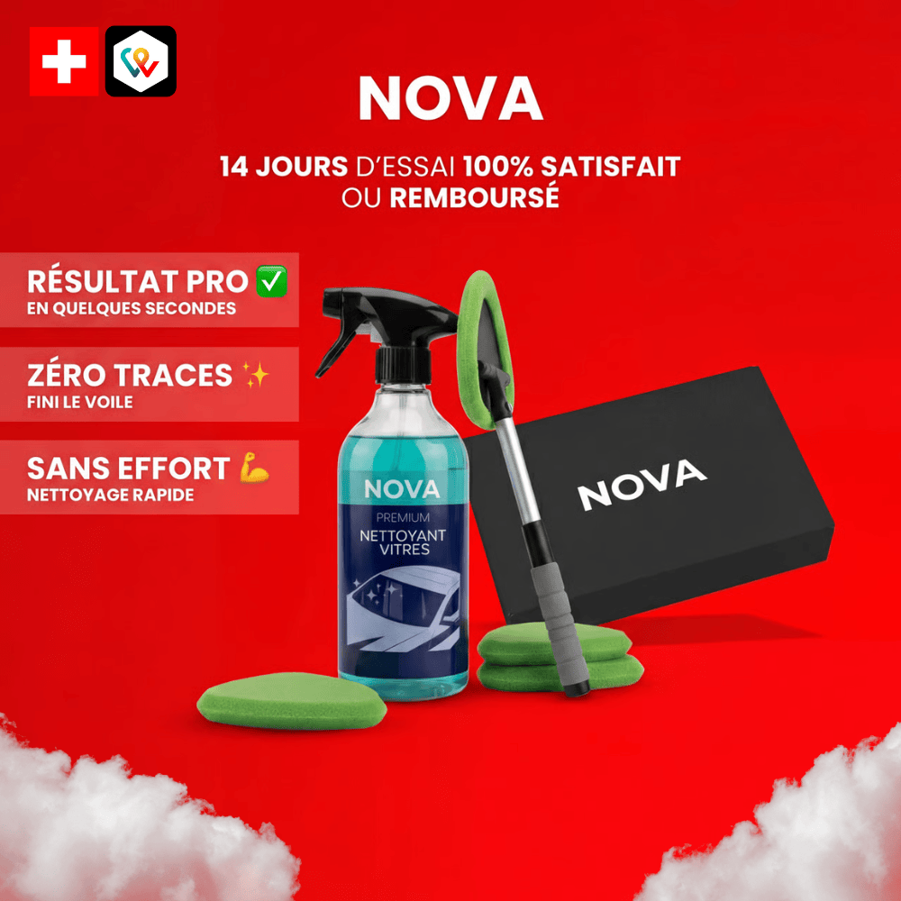 Nova - Kit per la pulizia dei vetri