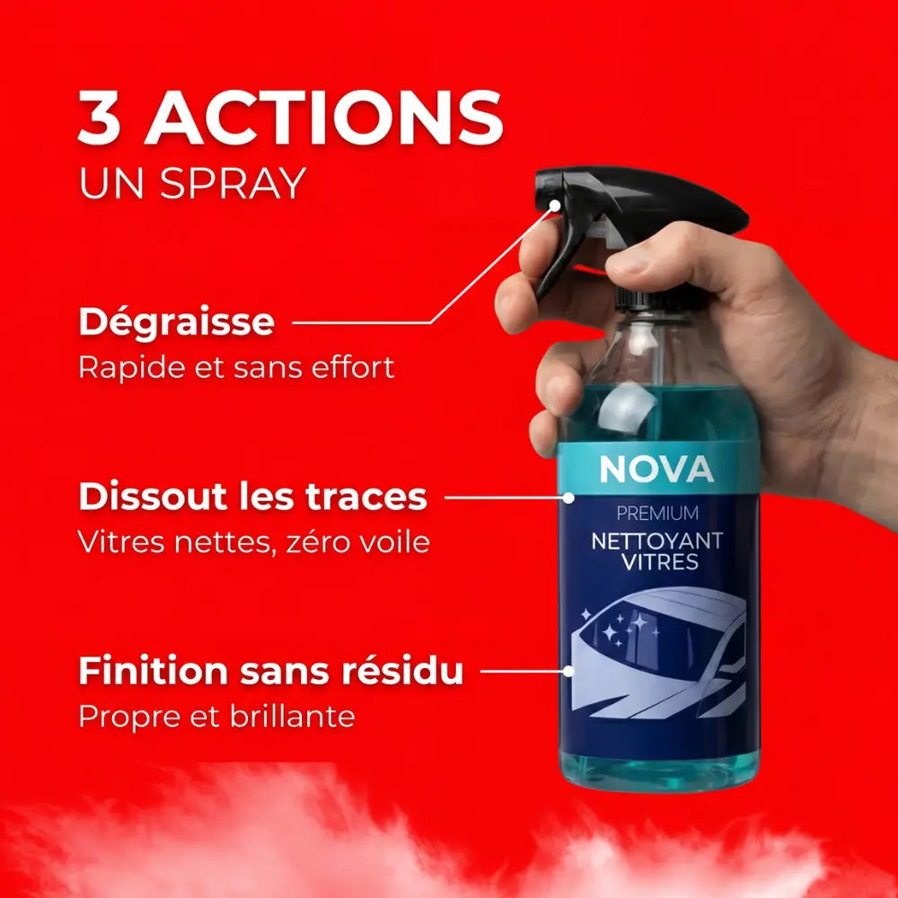 Nova - Kit per la pulizia dei vetri