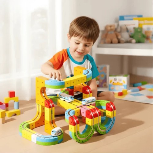 Circuit de Train 3D Éducatif