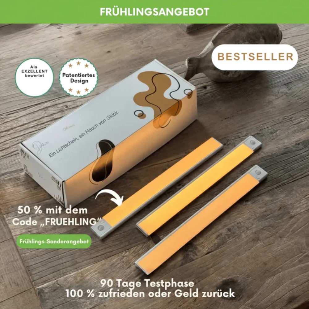 Kabellose LED-Reglette mit Bewegungsmelder