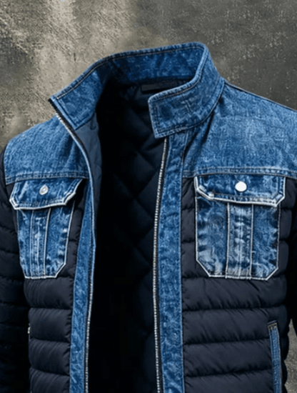MAISON NOVA LAUSANNE™ | VESTE MATELASSÉE HYBRIDE EN DENIM