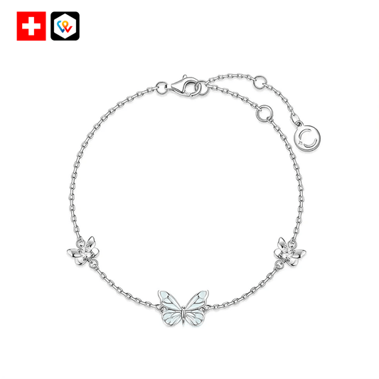 Bracelet papillon bleu Rêve lumineux