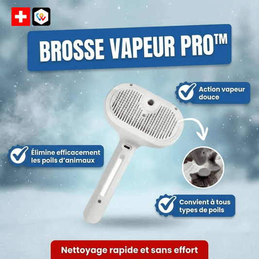 Brosse Anti-Poils Vapeur Pro™