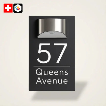 Targhetta personalizzata con indirizzo