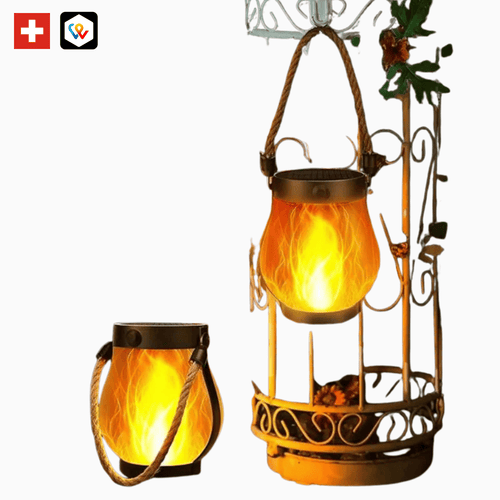 Lanterne Solaire FlameLight – Ambiance chaleureuse au jardin