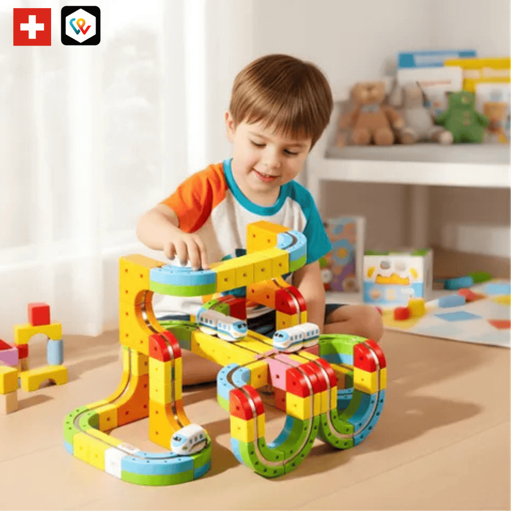 Circuit de Train 3D Éducatif