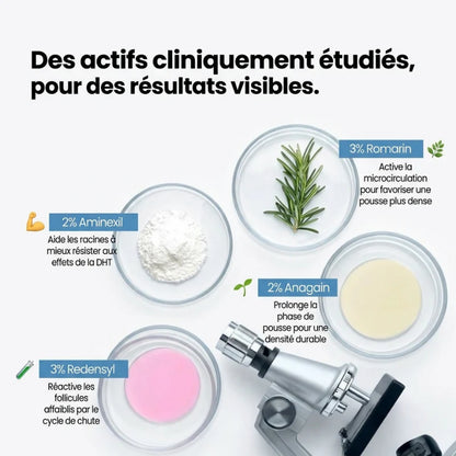 Sérum roll-on pour la pousse des cheveux