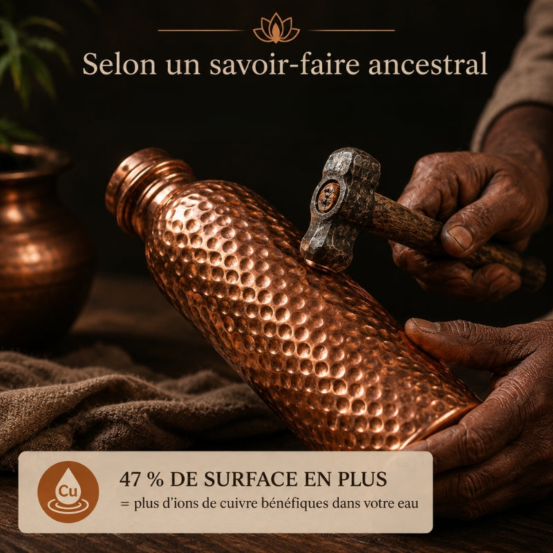 Gourde en Cuivre – Nova | L’Eau Purifiée Naturellement, Sans Plastique