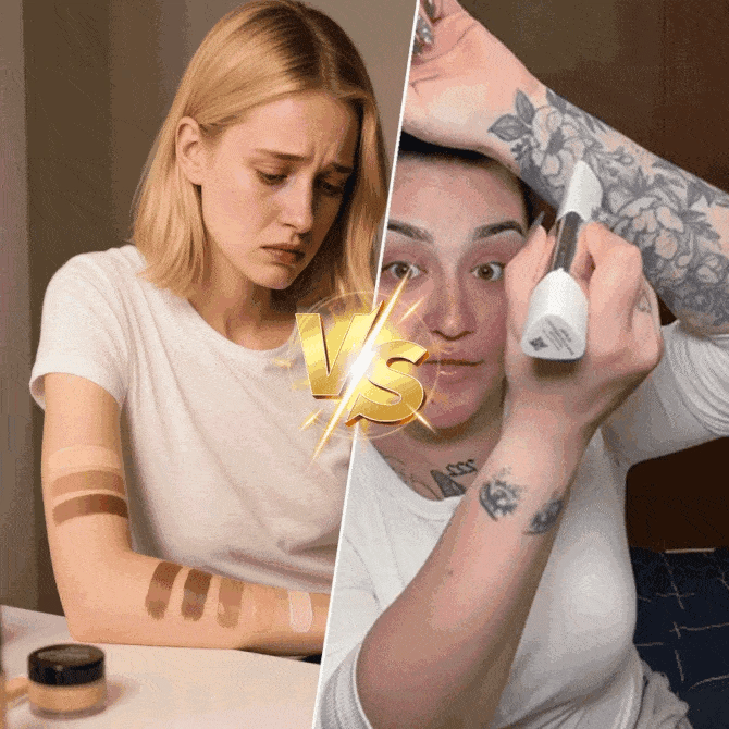 2-in-1 Foundation mit integriertem Pinsel