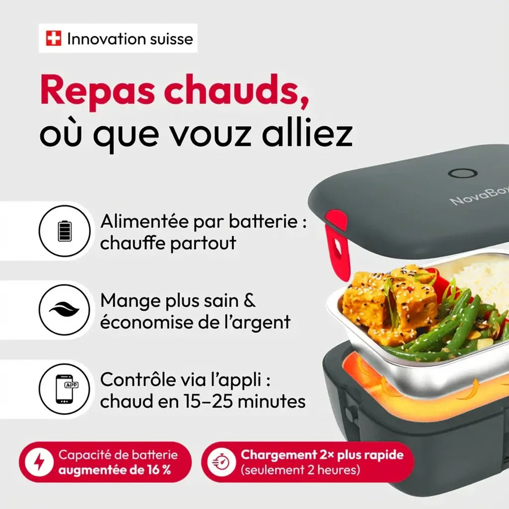 NovaBox GO 2.0 : Flexibilité maximale pour des repas chauds partout