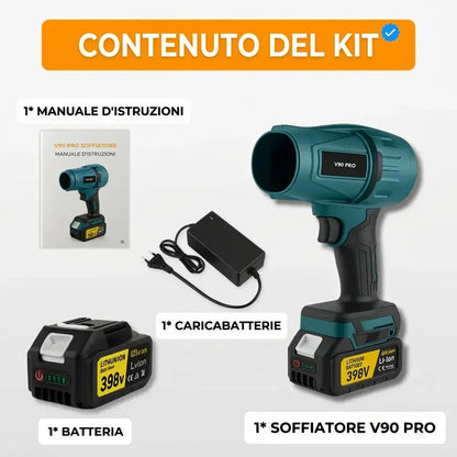 Potente soffiatore senza fili – Compatto, leggero e ultra performante