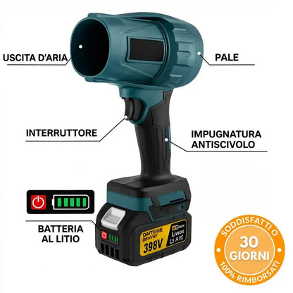 Potente soffiatore senza fili – Compatto, leggero e ultra performante