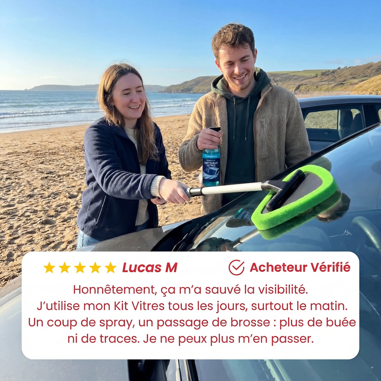 Nova - Kit per la pulizia dei vetri