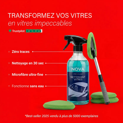 Nova - Kit per la pulizia dei vetri