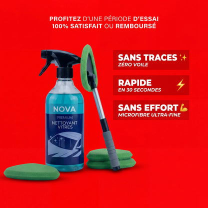 Nova - Kit per la pulizia dei vetri