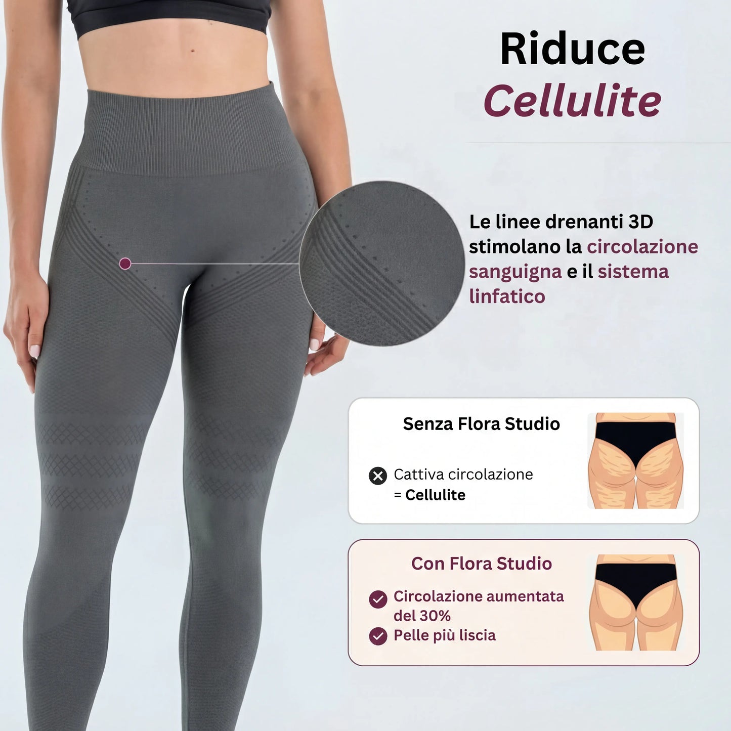 Leggings a compressione modellanti