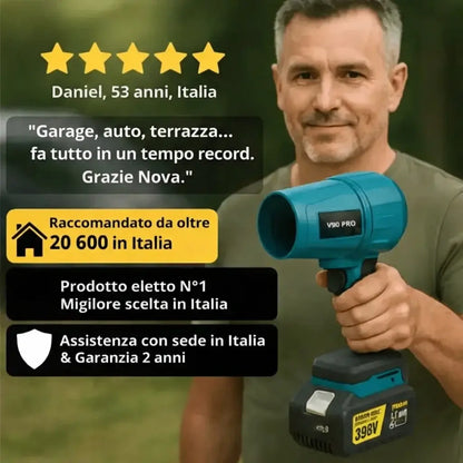 Potente soffiatore senza fili – Compatto, leggero e ultra performante