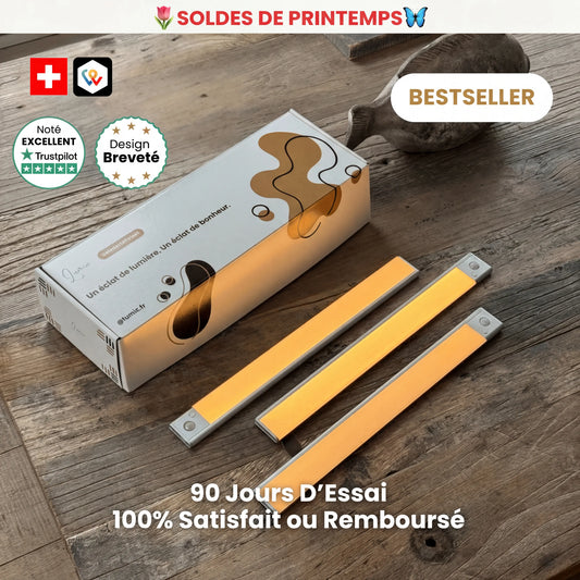 Réglette LED sans fil à détecteur de mouvements