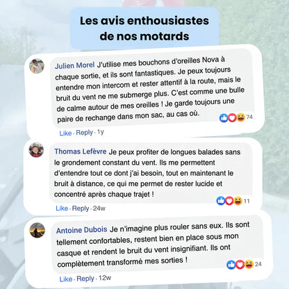 Bouchons d’Oreilles Moto – 27 dB