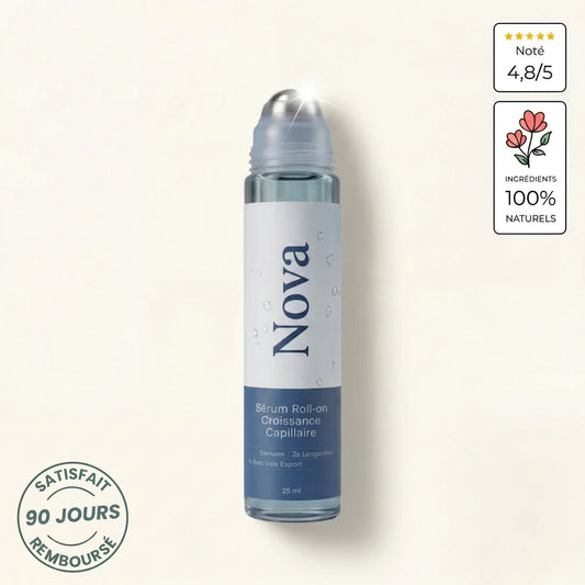 Sérum roll-on pour la pousse des cheveux