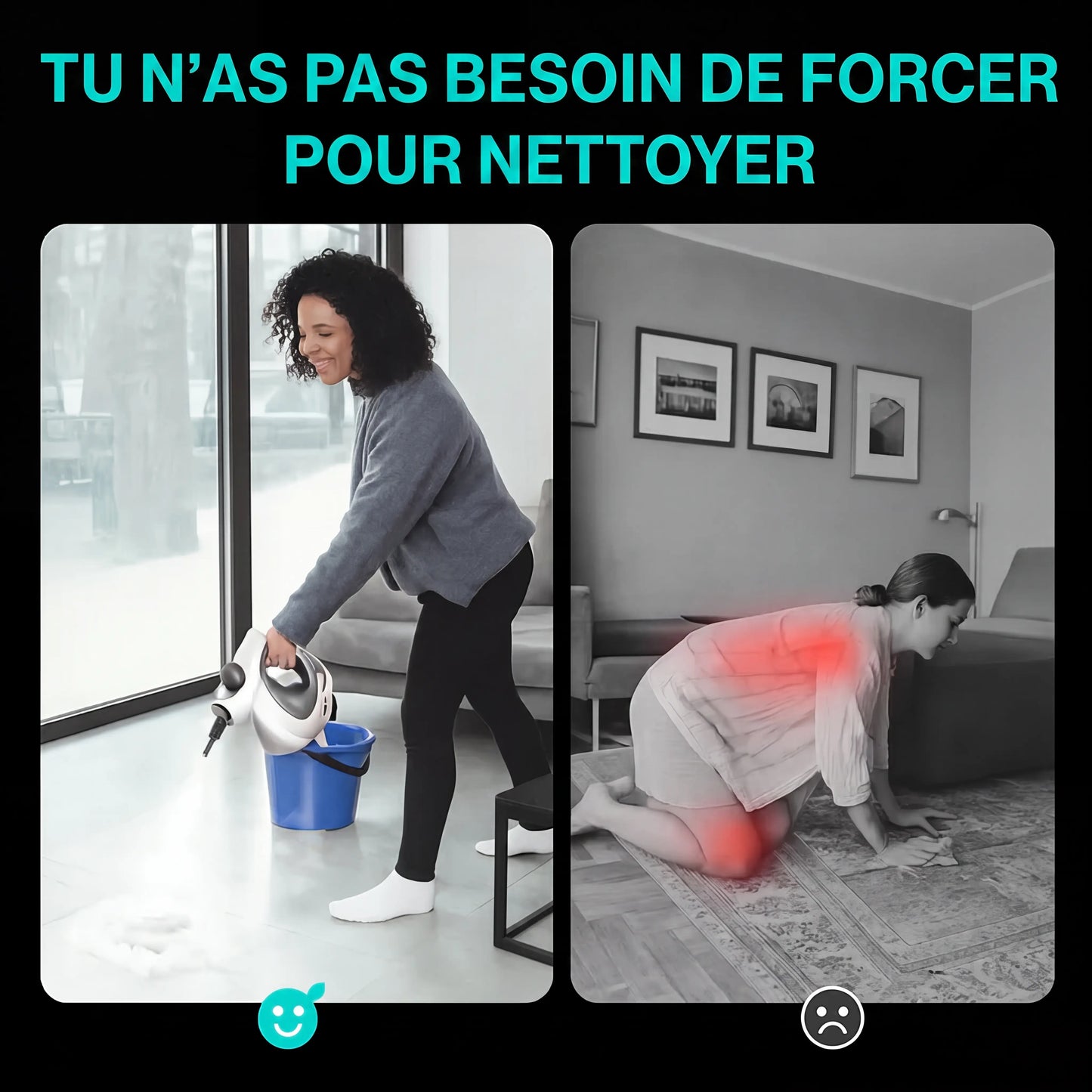 Machine de nettoyage à vapeur sous pression tout-en-un