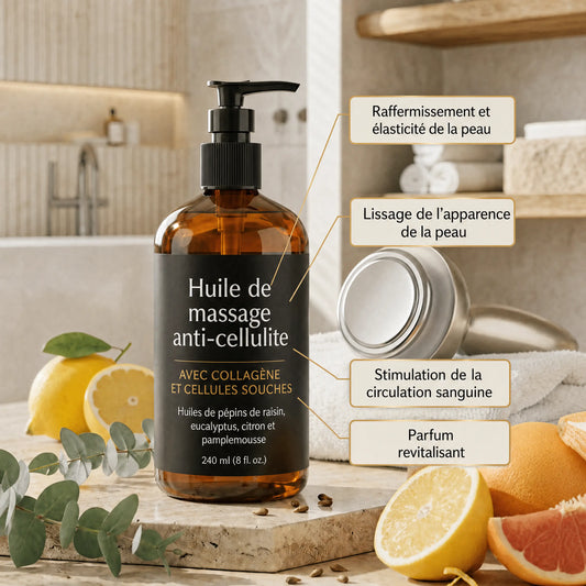 Huile de massage anti-cellulite
