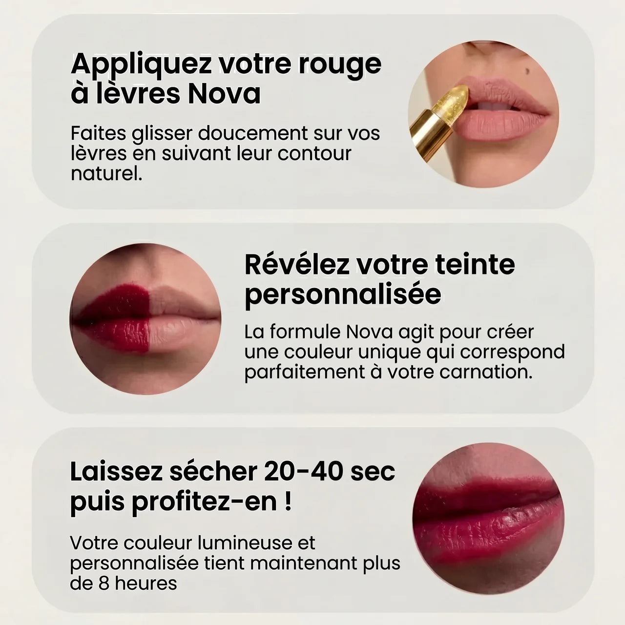 NOVA – ROUGE À LÈVRES ADAPTATIF AU PH