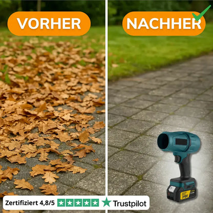 Potente soffiatore per foglie senza fili: compatto, leggero e ultraperformante