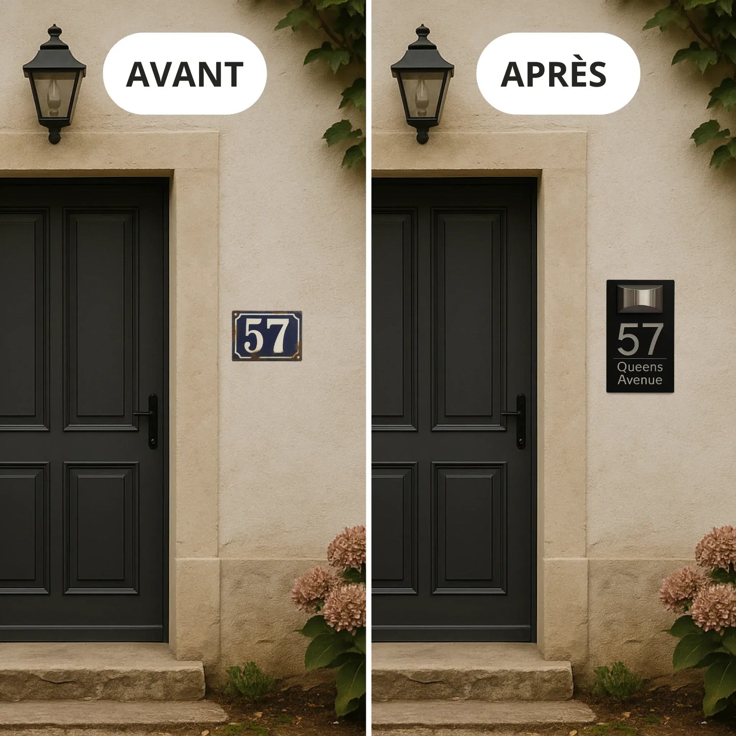 Targhetta personalizzata con indirizzo