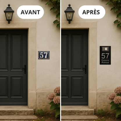 Targhetta personalizzata con indirizzo