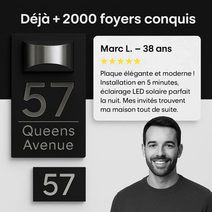 Targhetta personalizzata con indirizzo