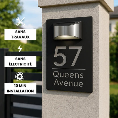 Targhetta personalizzata con indirizzo