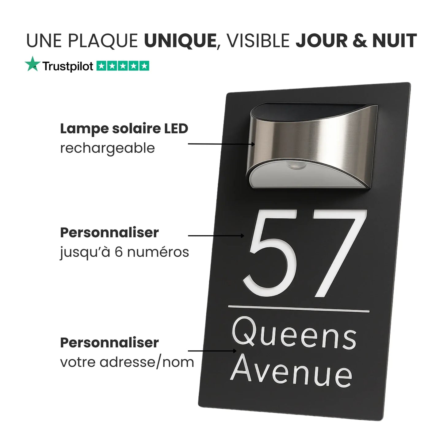 Targhetta personalizzata con indirizzo